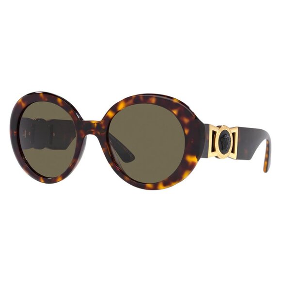 NEW VERSACE ROUND WOMEN VE4414 1083 SUNGLASSES MOD 4414 108/3 HAVANA BROWN - Picture 1 of 3